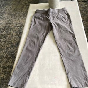 Gray elastic waist pants